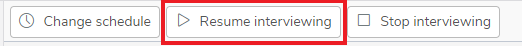 Resume interviewing