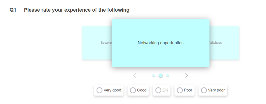 Question carousels | SnapSurveys