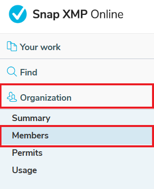 Member Snapping Structure Unit usage of organization accounts | SnapSurveys