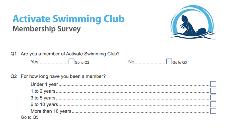 Example of a survey questionnaire in a research paper