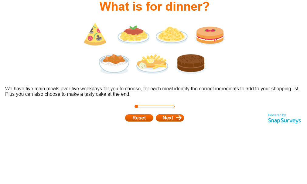 dinner quiz