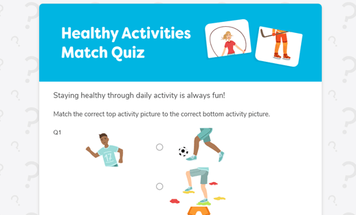 healthy activities quiz