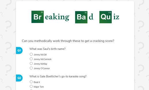 Breaking Bad quiz