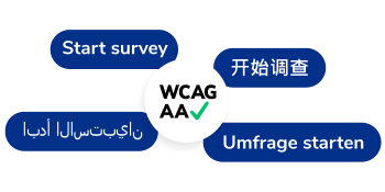 Multi-language surveys.