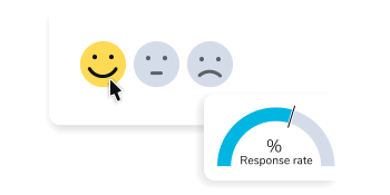 Smiley face survey question increasing response rates.