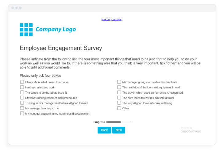 Employee engagement survey solution | Snap Surveys