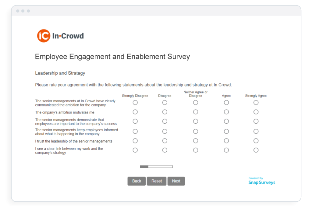 Employee Engagement & Enablement Survey Snap Surveys