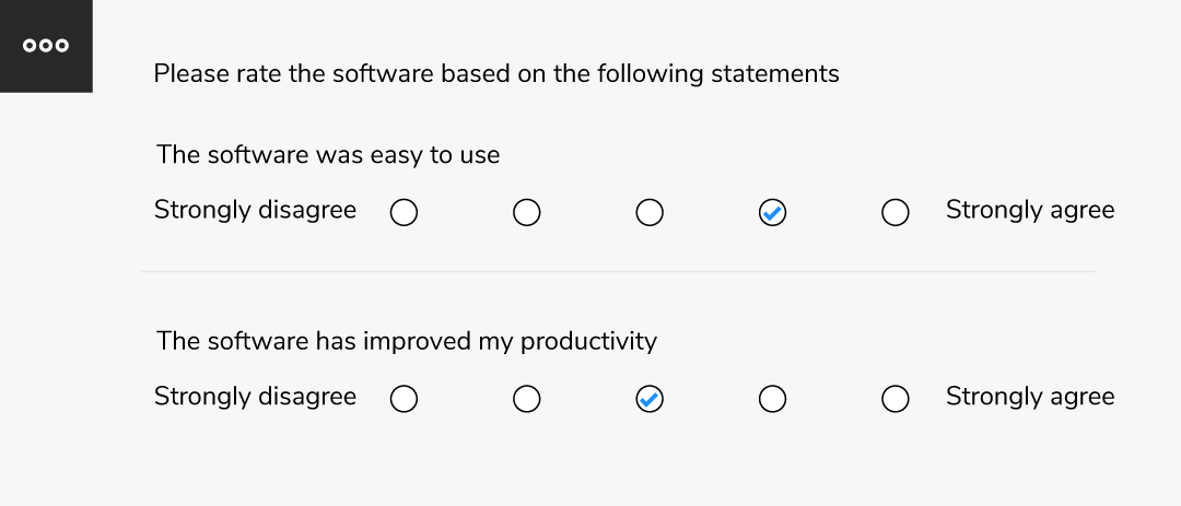 Semantic survey question type