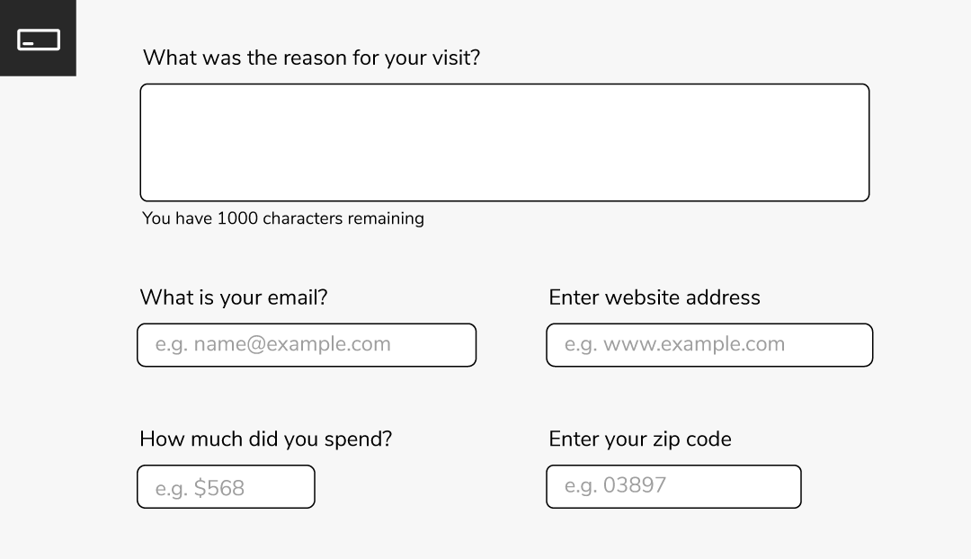 Open ended survey questions