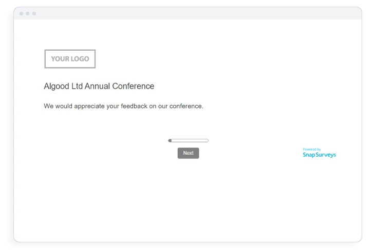 one day conference survey screen
