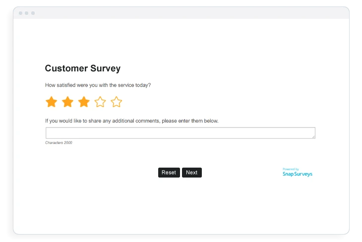 5 star rating survey