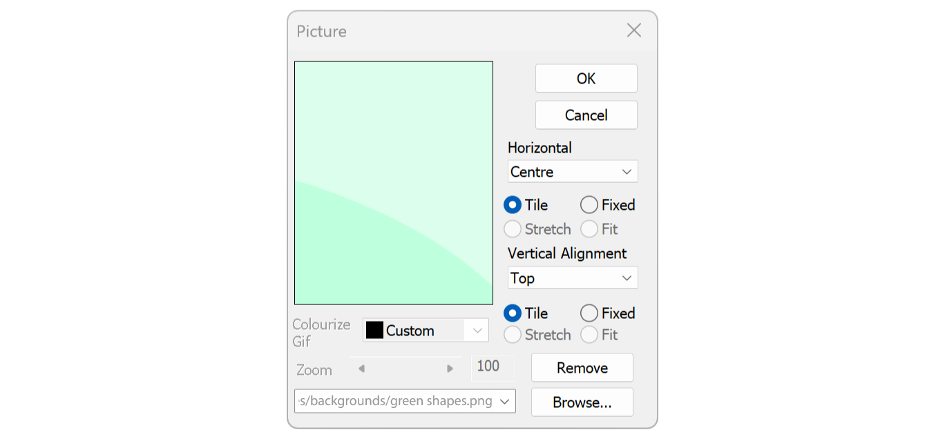 background picture loading dialog