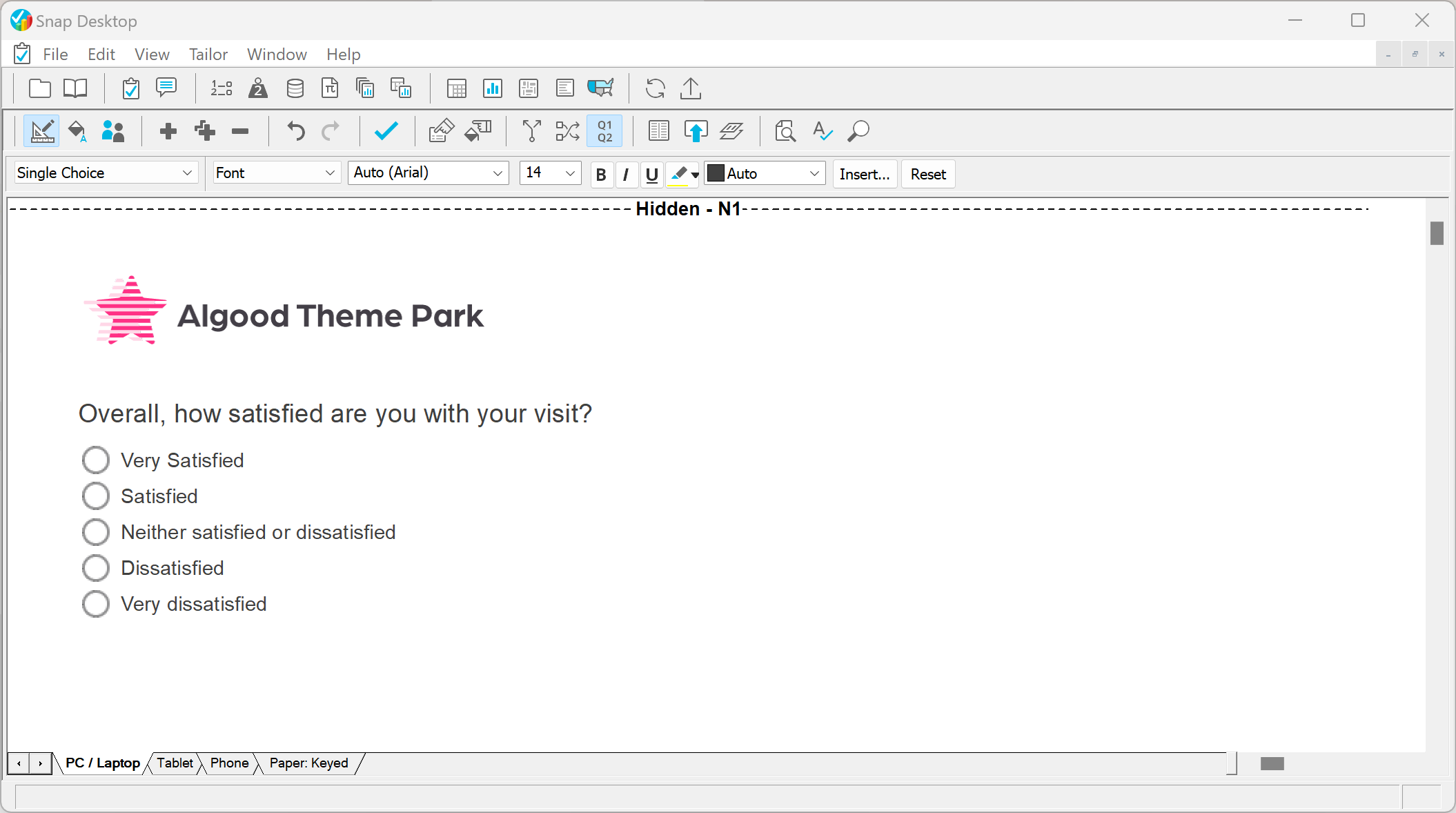 Snap XMP Desktop screenshit showing rating question