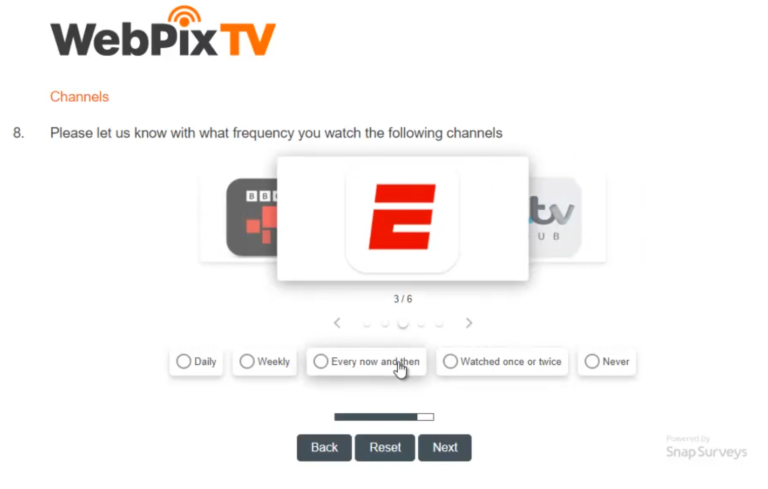 Let participants scroll through clickable question and answer cards ...