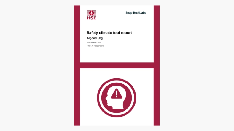 HSE Safety Climate Tool Report cover
